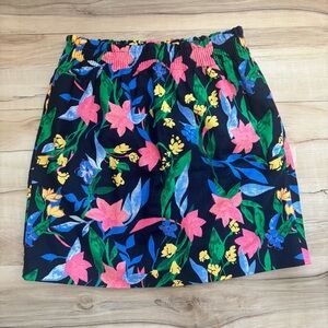 J. Crew Pink and Blue Mini Skirt Casual Resort Wear